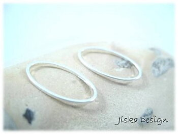 Ovala Ringar Silverfärgade 9x16mm 20st