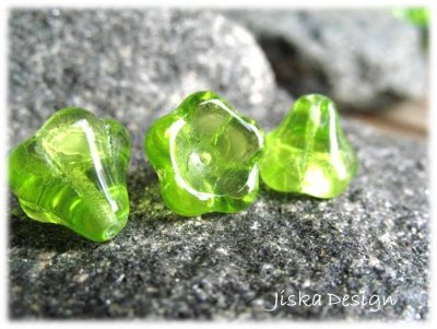 Jablonex Änglakjol/Blomma Grön 10x13mm 10st