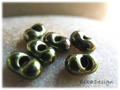 Jablonex Farfalle Mörkgröna Metallic 6x4mm 10g
