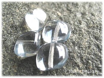 Jablonex Glaspärla Ljusblå 11x9mm 10-pack