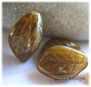 Löv Bruna 16x10mm 10st