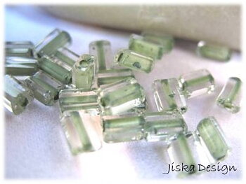 Rektangulära Gröna & Clear 5x4mm 135st
