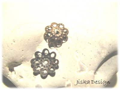 Pärlhattar Koppar 10x2mm 100st