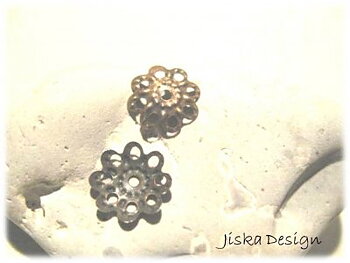Pärlhattar Koppar 10x2mm 100st