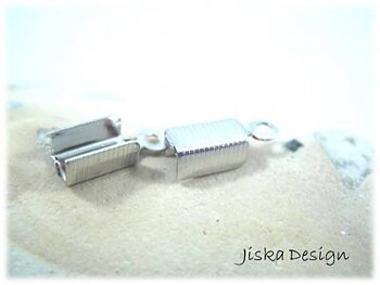 Avslut Platinafärgade 5x12mm 10st