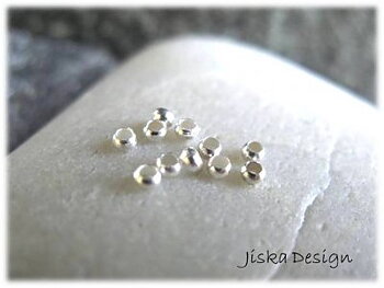 Klämpärlor Silverfärgade 2mm 50st