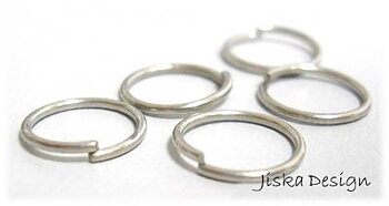 O-ringar Platinafärgade 6mm 50st