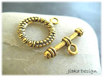 Toggle Lås Guldfärgat 19,4mm 10st