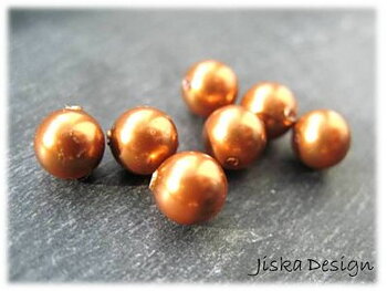 Swarovski Pärla Copper 10st 6mm