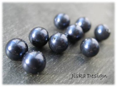 Swarovski Pärla Night Blue 10st 6mm