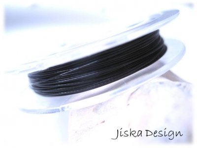 Wire Svart 0,38mm 1Rulle= 10m