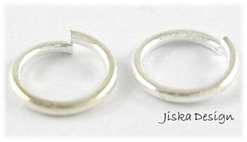 O-ringar Silverfärgade 6mm 50-pack