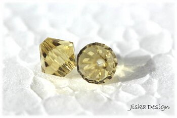 Fasetterad Bicon Citrine 6mm 10st