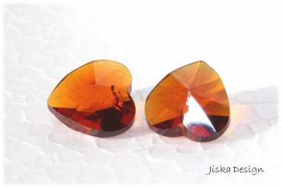 Hjärtan Topaz 14mm 4st