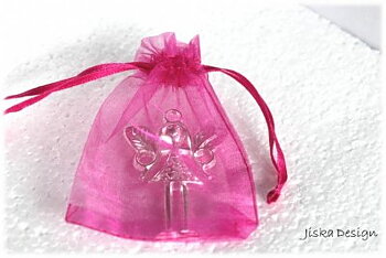 Organzapåse Cerise 70x90mm 10st