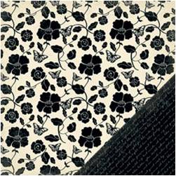 Noir Floral Butterfly 30x30cm