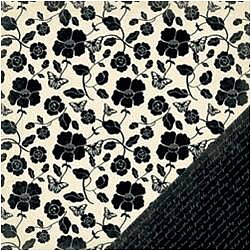 Noir Floral Butterfly 30x30cm
