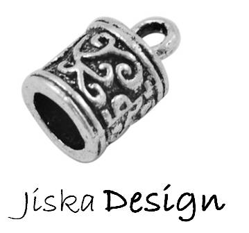 Avslut Tibetsilver 13x8,5mm 4st