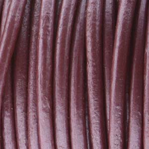 Läderband Metallic Fruit Punsch 2mm 1meter