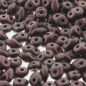 Superduo Jet Metallic Suede Pink 2,5x5mm 10g
