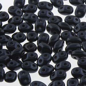 Superduo Jet Metallic Suede Dark Blue 2,5x5mm 10g