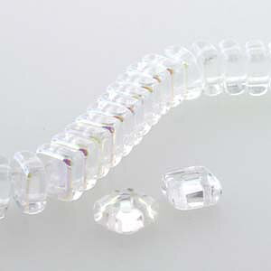Chexx 2-Hole Crystal Clear 6mm 1sträng