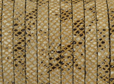 Läderband Platt Beige 5x2mm 20cm