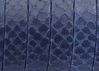 Läderband Platt Blått 10x1,5mm 20cm