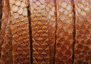 Läderband Platt Brunt 10x1,5mm 20cm