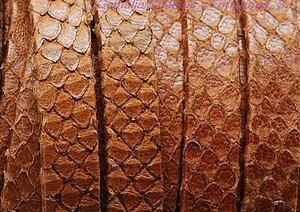 Läderband Platt Brunt 10x1,5mm 20cm