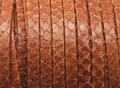 Läderband Platt Brunt 5x1,5mm 20mm