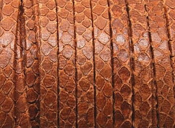 Läderband Platt Brunt 5x1,5mm 20mm