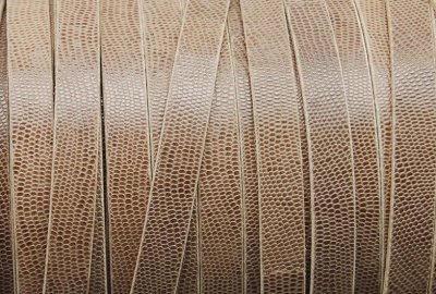 Läderband Platt Brun 10x2mm 20cm