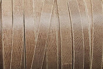 Läderband Platt Brun 10x2mm 20cm