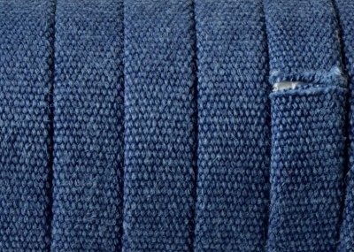 Läderband Platt Jeans Blå 10x2mm 20cm