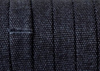 Läderband Platt Svart Jeans 10x2mm 20cm