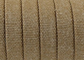 Läderband Platt Beige Jeans 10x2mm 20cm