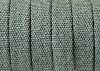 Läderband Platt Grönt Jeans 10x2mm 20cm