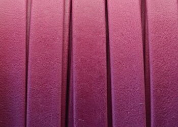 Läderband Platt Rosa Matt 10x1,5mm 20cm