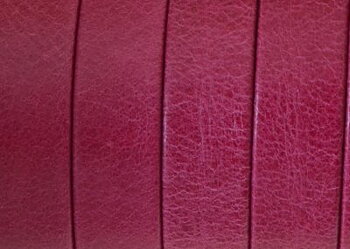 Läderband Platt Cerise 10x1,5mm 20cm