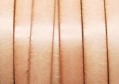 Läderband Platt Natur 10x2mm 20cm