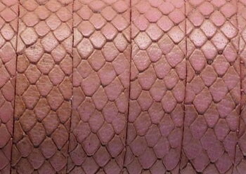 Läderband Platt Rosa 10x1,5mm 20cm
