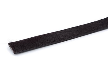 Läderband Platt Mocka Brun Hårig 10x2mm 20cm