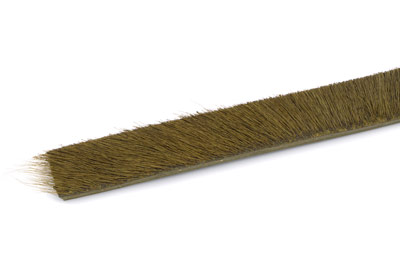 Läderband Platt Olive Hårig 10x2mm 20cm
