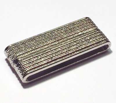 Magnetlås till Platt Läder Silverfärg 48mm 1st