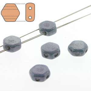 Honeycomb Blue Luster 6mm 30st