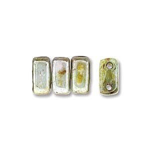 Bricks 3x6mm Opaque Lister Green 50st