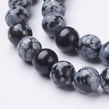 Obsidian Snowflake 4mm 1sträng