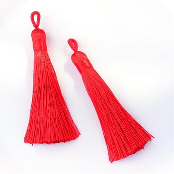 Tofs Tassel Röd 80x9mm 2st