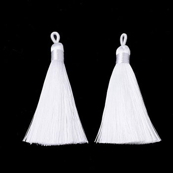 Tofs Tassel Vit 80x9mm 2st